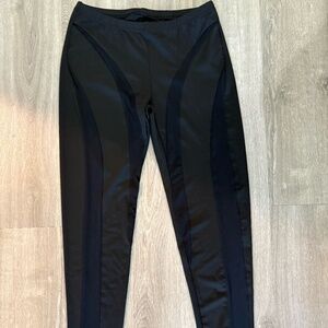 Shein black sexy leggings with mesh
